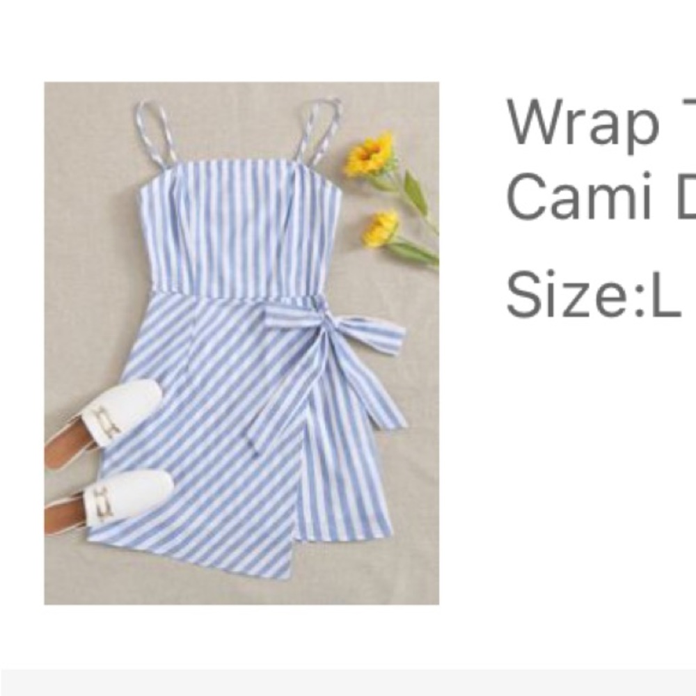 Wrap Tie Cami Dress